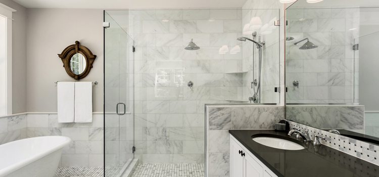 bathroom shower door installation in Baldwin Park